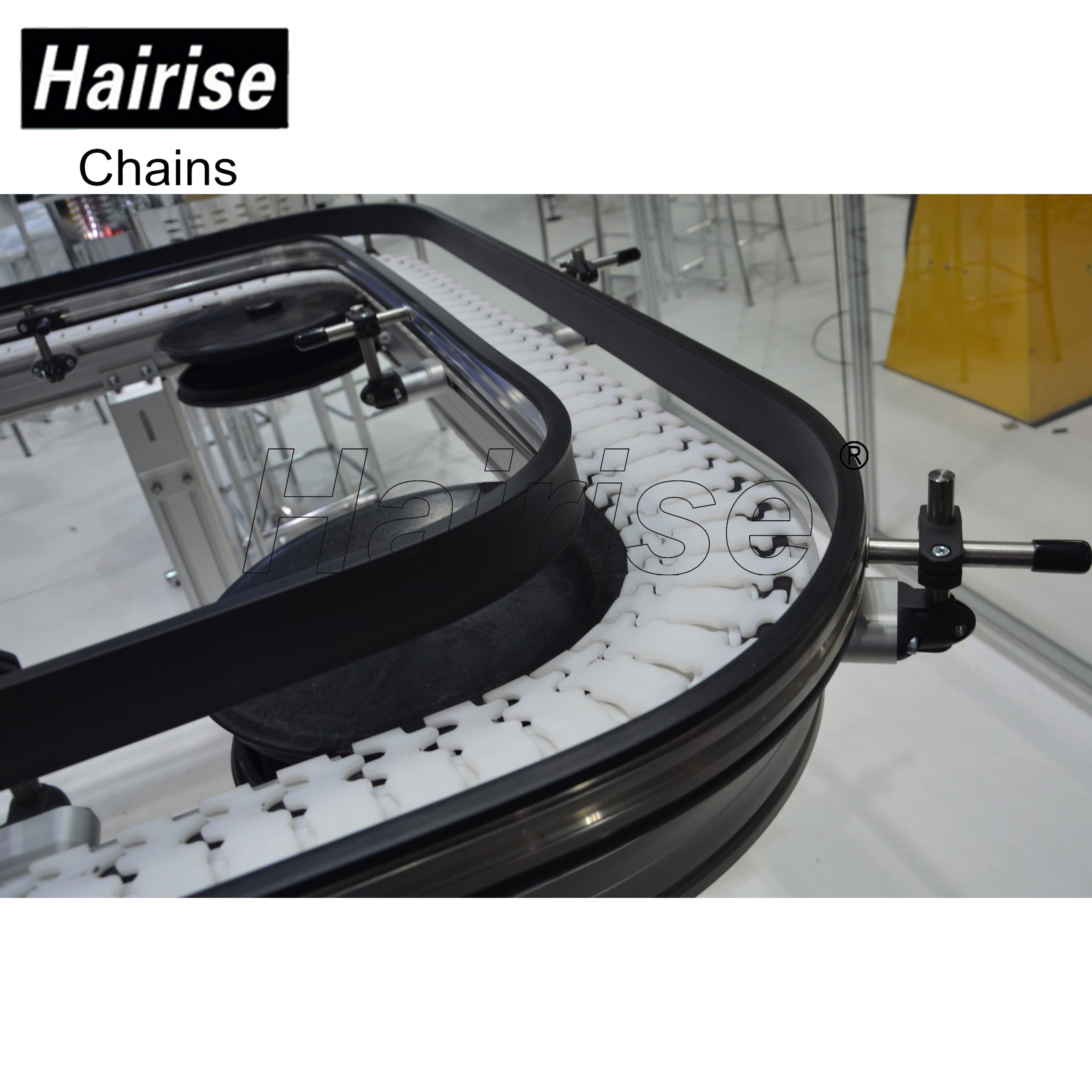 Hairise Curved Conveyors with Multiflex Chains