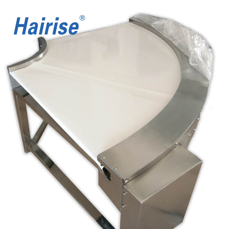 Hairise curve PVC belt conveyor sale