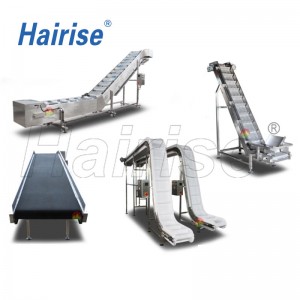 Hairise PVC belt inclined conveyor in nuts industry